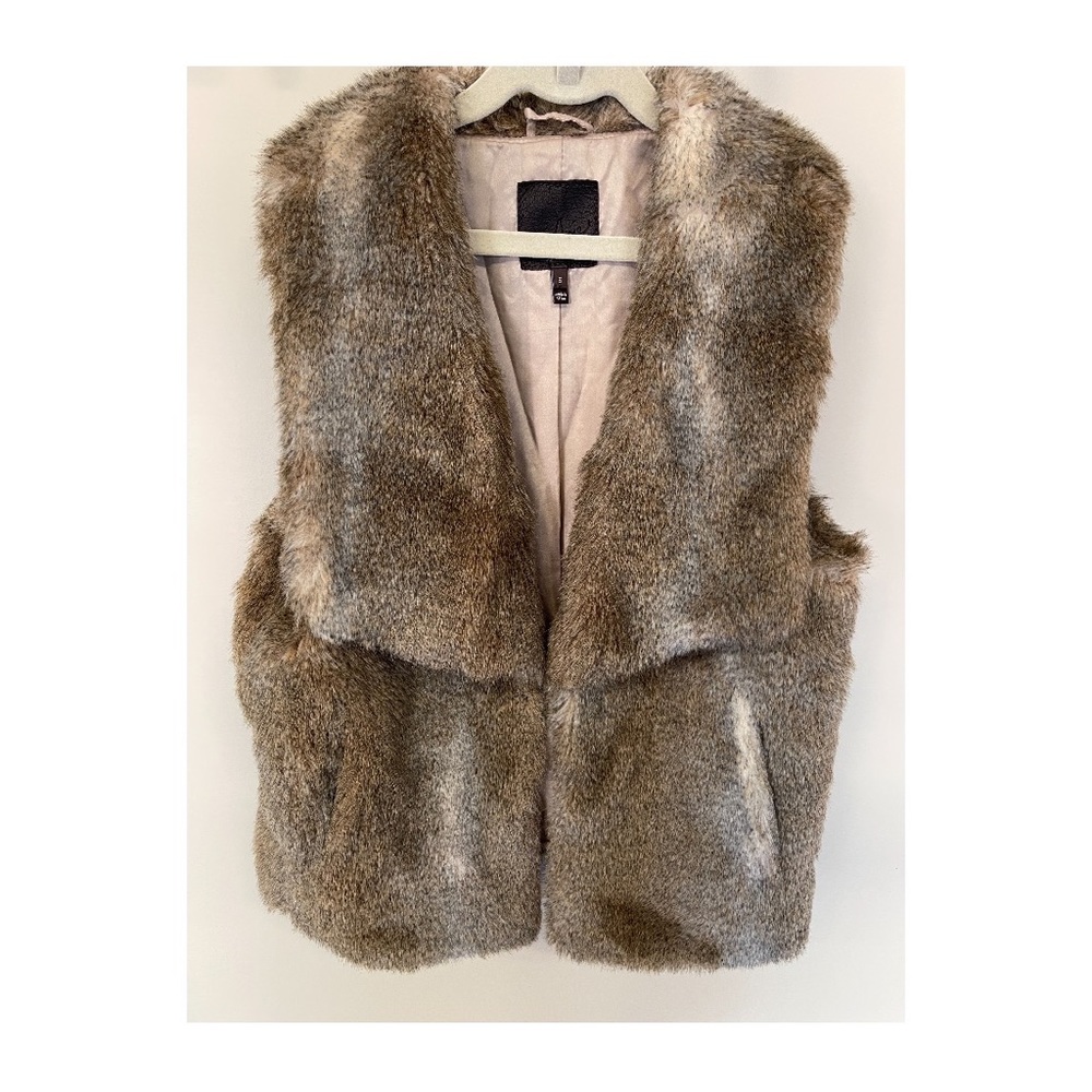 Joie Mirela faux fur vest